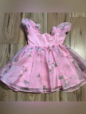 Pink Sparkle Floral dress